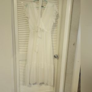 White Peasant Dress